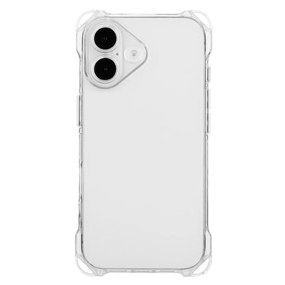 For iPhone 16 TPU Case Four Corner Drop-Proof Back Cover