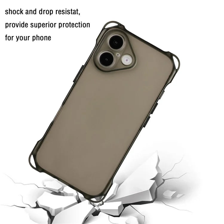For iPhone 16 Plus TPU Case Four Corner Drop-Proof Back Cover