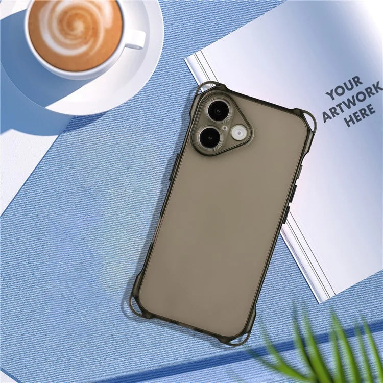 For iPhone 16 Plus TPU Case Four Corner Drop-Proof Back Cover