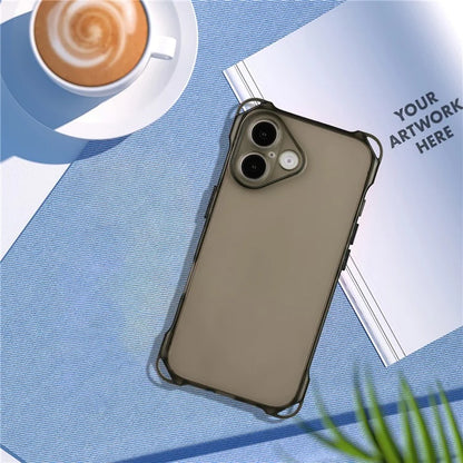 For iPhone 16 Plus TPU Case Four Corner Drop-Proof Back Cover
