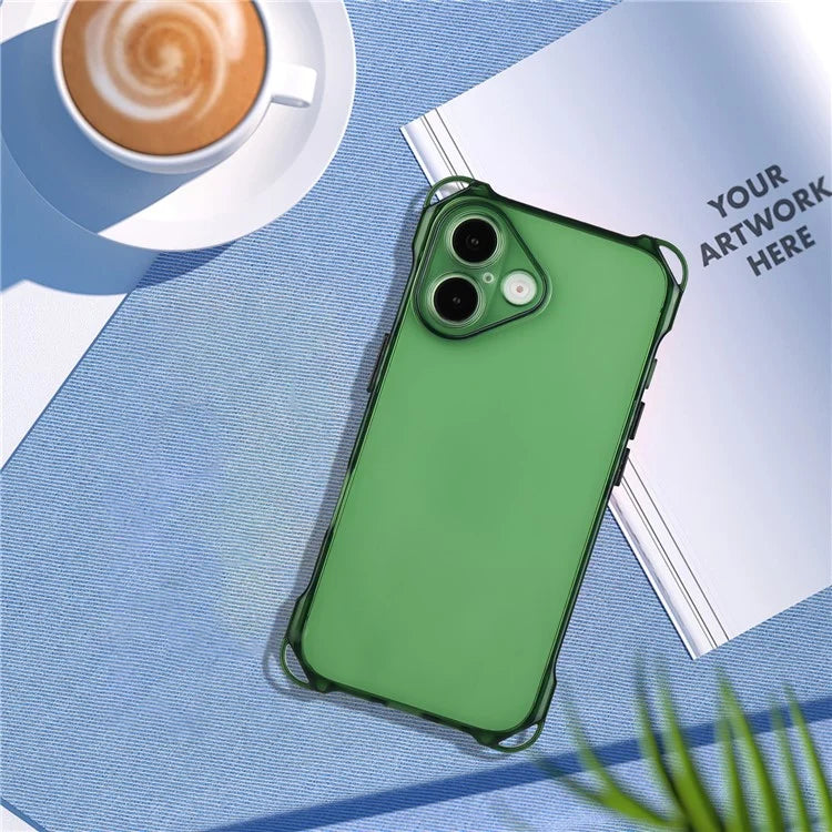 For iPhone 16 Plus TPU Case Four Corner Drop-Proof Back Cover