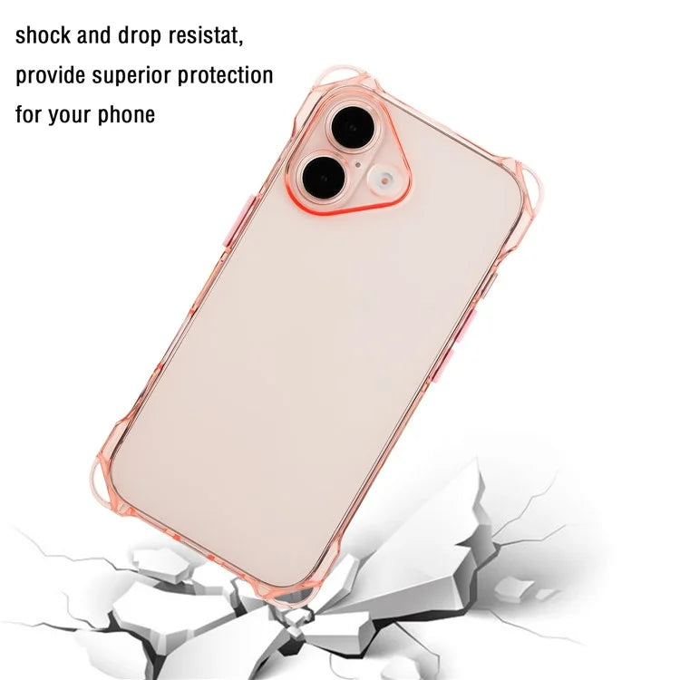 For iPhone 16 Plus TPU Case Four Corner Drop-Proof Back Cover