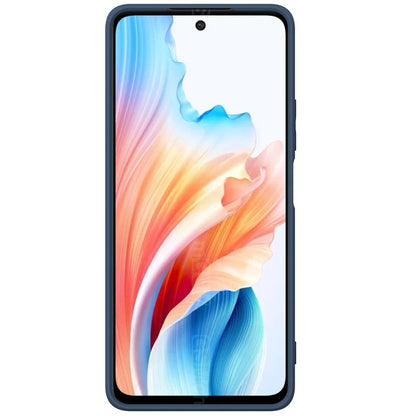For Oppo A79 5G Silicone Case with Strap Ring Kickstand Phone Cover