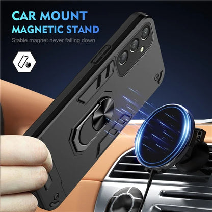 For Samsung Galaxy A16 5G Case PC+TPU Drop Defend Phone Cover with Ring Kickstand