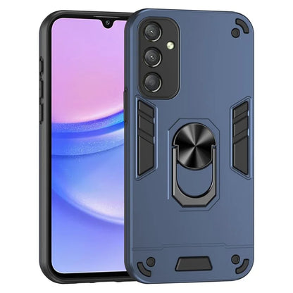 For Samsung Galaxy A16 5G Case PC+TPU Drop Defend Phone Cover with Ring Kickstand