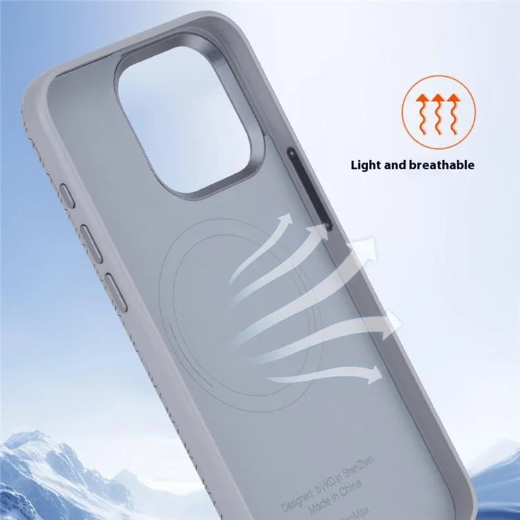 For iPhone 16 Pro Case Compatible with MagSafe Anti-Drop PU+TPU Phone Cover Geometric Pattern