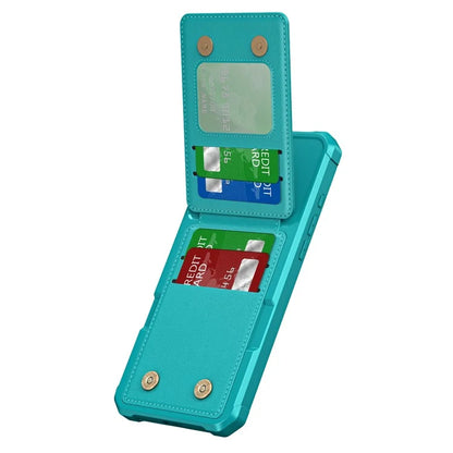 ZM11 For iPhone 16 Pro Max Case Card Slot Kickstand PU+TPU Phone Cover