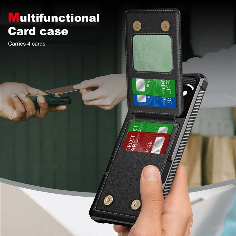 ZM11 For Google Pixel 9 Pro  /  9 Case Card Slot Kickstand PU+TPU Phone Cover