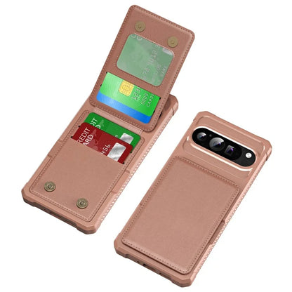 ZM11 For Google Pixel 9 Pro  /  9 Case Card Slot Kickstand PU+TPU Phone Cover