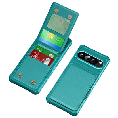 ZM11 For Google Pixel 9 Pro  /  9 Case Card Slot Kickstand PU+TPU Phone Cover