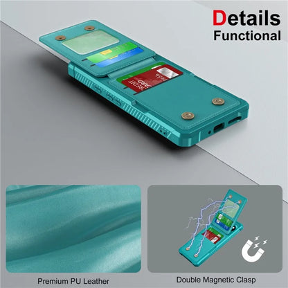 ZM11 For Google Pixel 9 Pro  /  9 Case Card Slot Kickstand PU+TPU Phone Cover