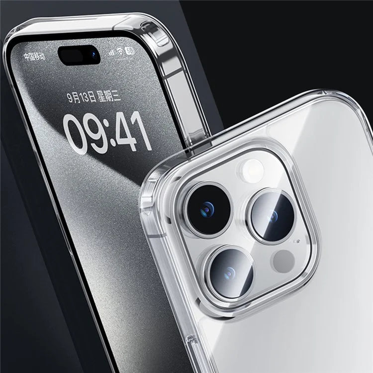 BENKS For iPhone 16 Pro Max Case TPU Frame Acrylic Back Transparent Phone Cover