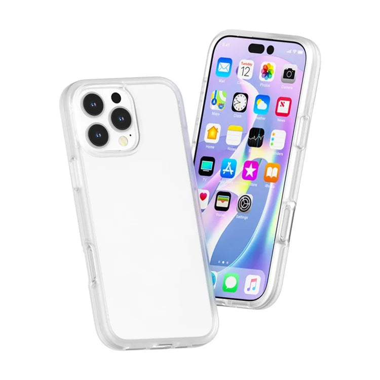 For iPhone 16 Pro Case TPU + PC Matte Translucent Phone Back Cover