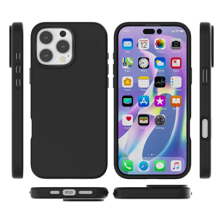 For iPhone 16 Pro Case TPU + PC Matte Translucent Phone Back Cover