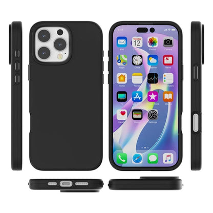 For iPhone 16 Pro Case TPU + PC Matte Translucent Phone Back Cover