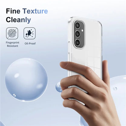 For Samsung Galaxy S24 Clear Phone Case TPU PC Anti-Slip Drop-Proof Back Cover