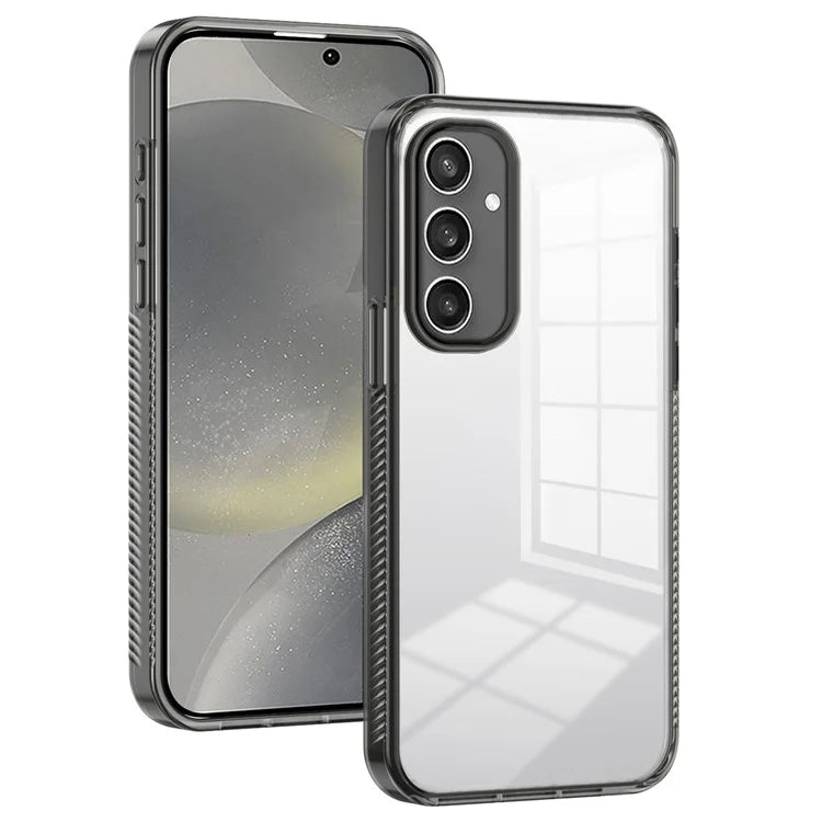 For Samsung Galaxy S24 Clear Phone Case TPU PC Anti-Slip Drop-Proof Back Cover