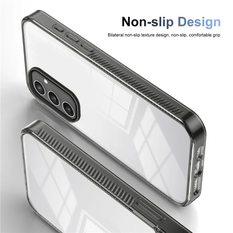 For Samsung Galaxy S24 Clear Phone Case TPU PC Anti-Slip Drop-Proof Back Cover