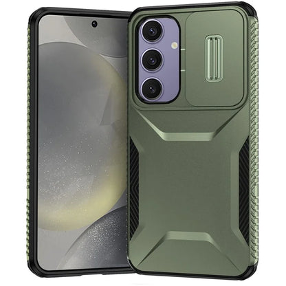 For Samsung Galaxy S24 FE Case Camshield TPU+PC Phone Cover Non-Slip Side Edge