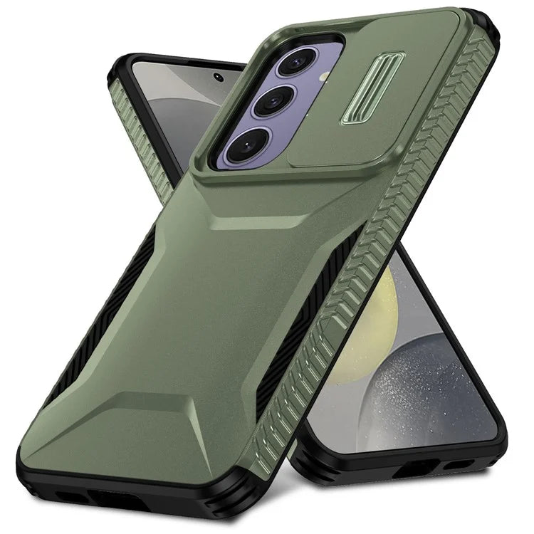 For Samsung Galaxy S24 FE Case Camshield TPU+PC Phone Cover Non-Slip Side Edge