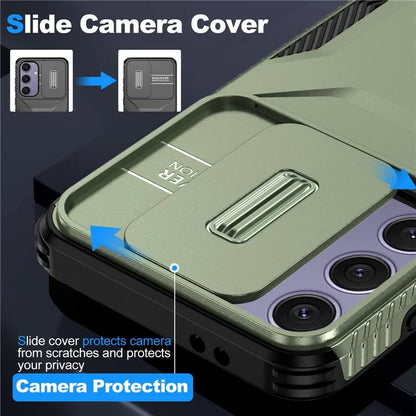For Samsung Galaxy S24 FE Case Camshield TPU+PC Phone Cover Non-Slip Side Edge