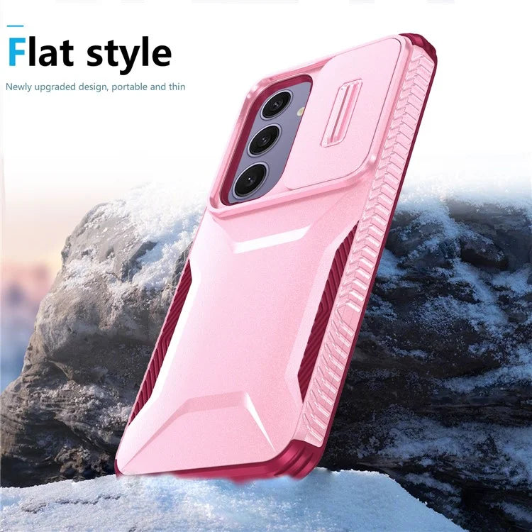 For Samsung Galaxy S24 FE Case Camshield TPU+PC Phone Cover Non-Slip Side Edge