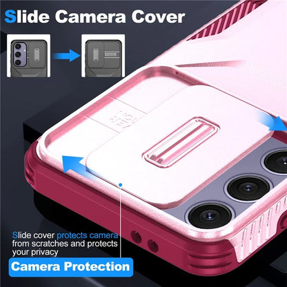 For Samsung Galaxy S24 FE Case Camshield TPU+PC Phone Cover Non-Slip Side Edge