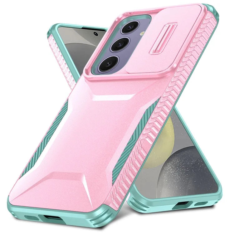 For Samsung Galaxy S24 FE Case Camshield TPU+PC Phone Cover Non-Slip Side Edge