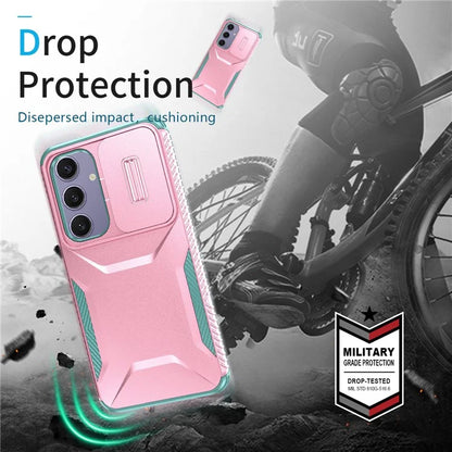 For Samsung Galaxy S24 FE Case Camshield TPU+PC Phone Cover Non-Slip Side Edge