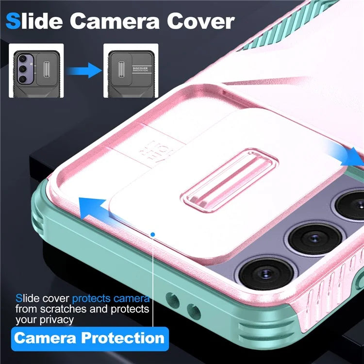 For Samsung Galaxy S24 FE Case Camshield TPU+PC Phone Cover Non-Slip Side Edge