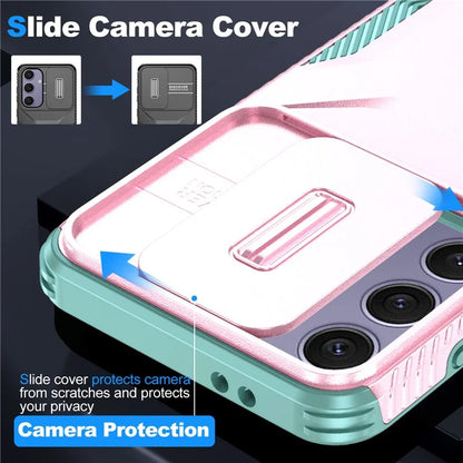 For Samsung Galaxy S24 FE Case Camshield TPU+PC Phone Cover Non-Slip Side Edge