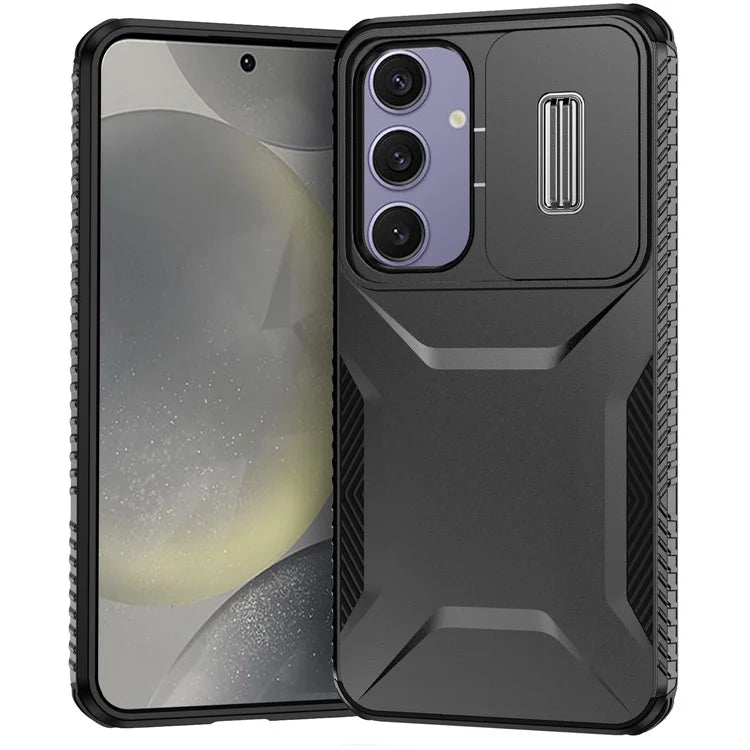 For Samsung Galaxy S24 FE Case Camshield TPU+PC Phone Cover Non-Slip Side Edge