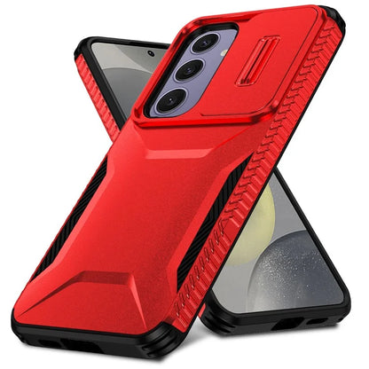 For Samsung Galaxy S24 FE Case Camshield TPU+PC Phone Cover Non-Slip Side Edge