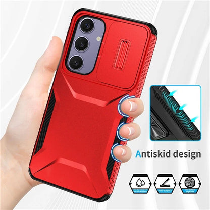 For Samsung Galaxy S24 FE Case Camshield TPU+PC Phone Cover Non-Slip Side Edge