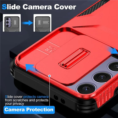 For Samsung Galaxy S24 FE Case Camshield TPU+PC Phone Cover Non-Slip Side Edge
