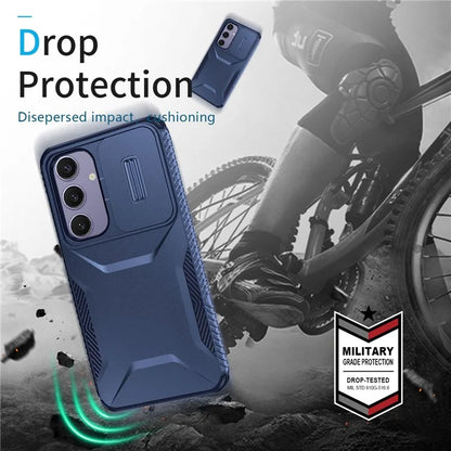 For Samsung Galaxy S24 FE Case Camshield TPU+PC Phone Cover Non-Slip Side Edge