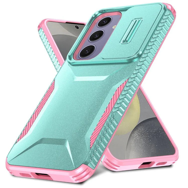 For Samsung Galaxy S24 FE Case Camshield TPU+PC Phone Cover Non-Slip Side Edge