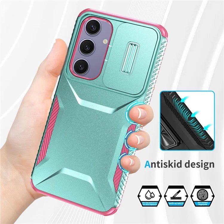 For Samsung Galaxy S24 FE Case Camshield TPU+PC Phone Cover Non-Slip Side Edge