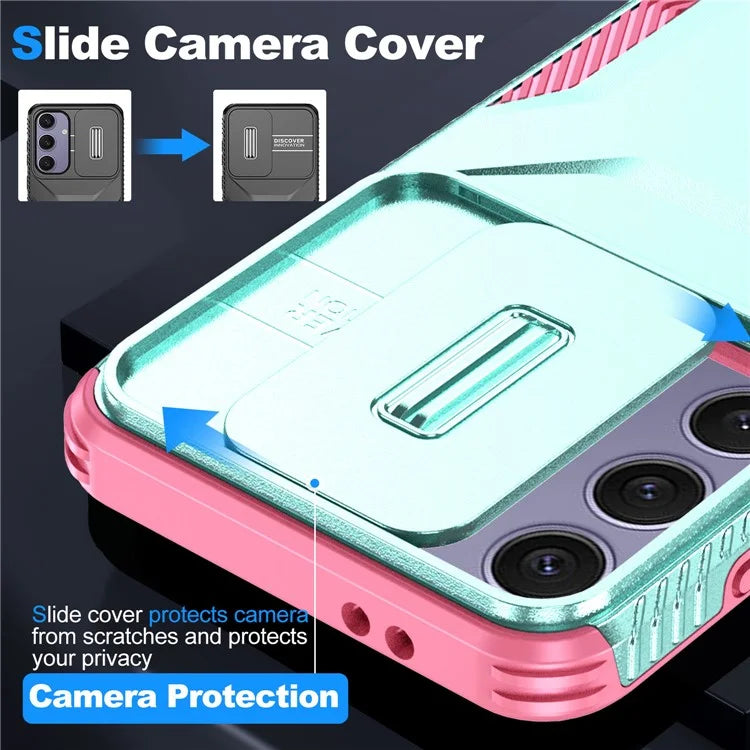 For Samsung Galaxy S24 FE Case Camshield TPU+PC Phone Cover Non-Slip Side Edge