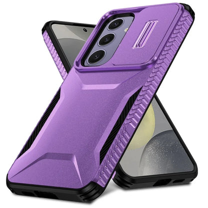 For Samsung Galaxy S24 FE Case Camshield TPU+PC Phone Cover Non-Slip Side Edge