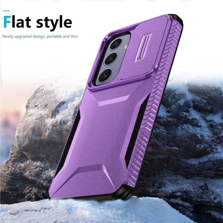 For Samsung Galaxy S24 FE Case Camshield TPU+PC Phone Cover Non-Slip Side Edge