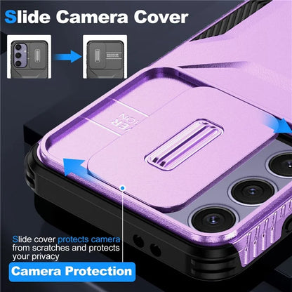 For Samsung Galaxy S24 FE Case Camshield TPU+PC Phone Cover Non-Slip Side Edge
