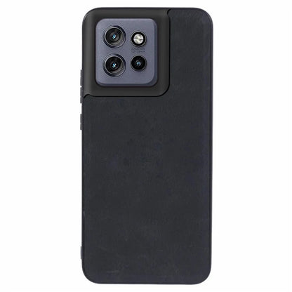 For Motorola Edge 50 Neo 5G Case Retro Leather Coated PC+TPU Phone Cover