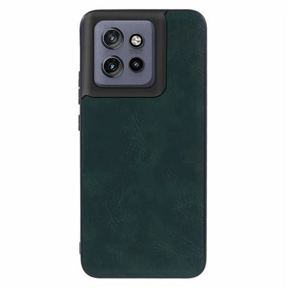 For Motorola Edge 50 Neo 5G Case Retro Leather Coated PC+TPU Phone Cover