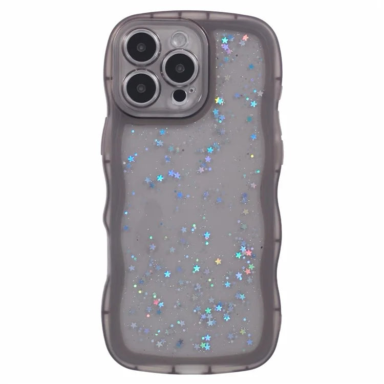 JTW Series for iPhone 16 Pro Max TPU Case Shockproof Epoxy Phone Cover Wavy Edge