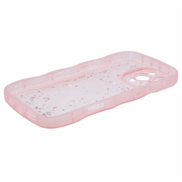 JTW Series for iPhone 16 Pro Max TPU Case Shockproof Epoxy Phone Cover Wavy Edge