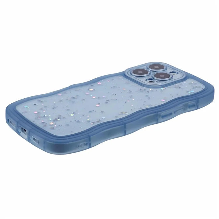 JTW Series for iPhone 16 Pro Max TPU Case Shockproof Epoxy Phone Cover Wavy Edge