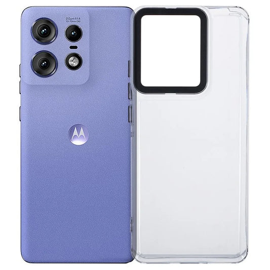 For Motorola Edge 50 Pro 5G Clear Phone Case PC+TPU Hybrid Back Cover