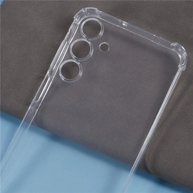 For Samsung Galaxy A16 5G Case Reinforced Corner TPU Clear Phone Cover with Lanyard