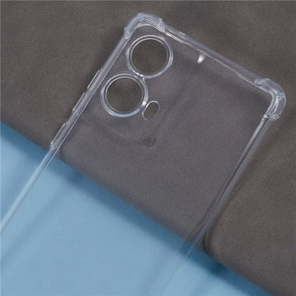 For Motorola Moto G85 5G / S50 Neo 5G Case Reinforced Corner TPU Clear Phone Cover with Lanyard